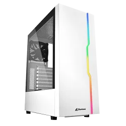 Sharkoon RGB Slider Mid Tower ATX Case-White Sharkoon RGB Slider Mid Tower ATX Case-White