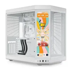 HYTE Y70 Touch Infinite Mid-Tower Snow White PC Case HYTE Y70 Touch Infinite Mid-Tower Snow White PC Case