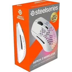 SteelSeries Aerox 3 Wireless Gaming Mouse Snow White SteelSeries Aerox 3 Wireless Gaming Mouse Snow White