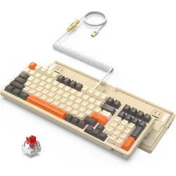 ATTACK SHARK K98 Wired Hot Swap Gaming Keyboard Black & Orange ATTACK SHARK K98 Wired Hot Swap Gaming Keyboard Black & Orange