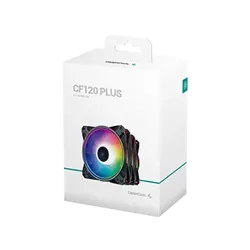 Deepcool CF120Plus RGB (3X-Fan) with 500~1800 RPM¬±10% Wide Speed Range & 52.5 CFM Ultra Airflow ‚Äì Black