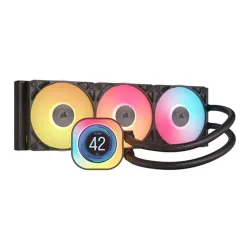 Corsair iCUE LINK TITAN 360 RX RGB LCD Liquid CPU Cooler Black Corsair iCUE LINK TITAN 360 RX RGB LCD Liquid CPU Cooler Black
