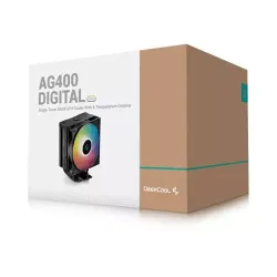 DEEPCOOL AG400 DIGITAL CPU Air Cooler BLACK DEEPCOOL AG400 DIGITAL CPU Air Cooler BLACK