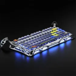 GravaStar Mercury K1 Pro Interstellar Silver Gaming Keyboard