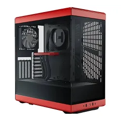 HYTE Y40 Modern Aesthetic Panoramic Mid-Tower ATX Black Cherry Gaming PC Case