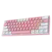 Redragon FIZZ K617 60 White & Pink Mechanical keyboard Redragon FIZZ K617 60 White & Pink Mechanical keyboard