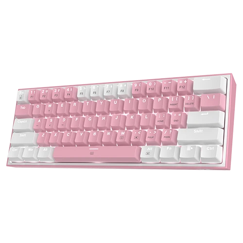 Redragon FIZZ K617 60 White & Pink Mechanical keyboard Redragon FIZZ K617 60 White & Pink Mechanical keyboard