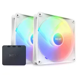 NZXT F140 RGB Core Twin Pack Hub-Mounted Case Fan White NZXT F140 RGB Core Twin Pack Hub-Mounted Case Fan White