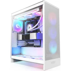 NZXT H7 Flow RGB Mid-Tower ATX Airflow PC Case White