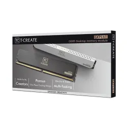 TeamGroup T-Create EXPERT 48GB (2 x 24GB) DDR5-6400 PC5-51200 CL32 Dual Channel Desktop Memory Kit White TeamGroup T-Create EXPERT 48GB (2 x 24GB) DDR5-6400 PC5-51200 CL32 Dual Channel Desktop Memory Kit White