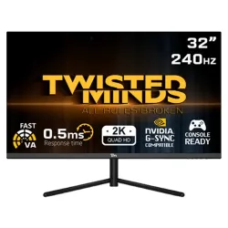 Twisted Minds 32 Inch Flat Gaming Monitor Black Twisted Minds 32 Inch Flat Gaming Monitor Black