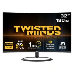 Twisted Minds Eclipse Series CURVE 32 Inch Gaming Monitor Twisted Minds Eclipse Series CURVE 32 Inch Gaming Monitor