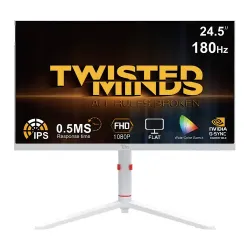 Twisted Minds Frost Series 24 Inch Gaming Monitor White Twisted Minds Frost Series 24 Inch Gaming Monitor White